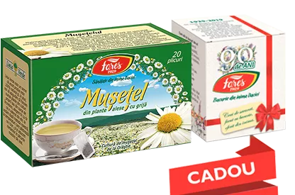 FARES CEAI MUSETEL 20 DOZE+ CADOU CEAI ANIVERSAR 90 ANI 5 DOZE, [],axafarm.ro