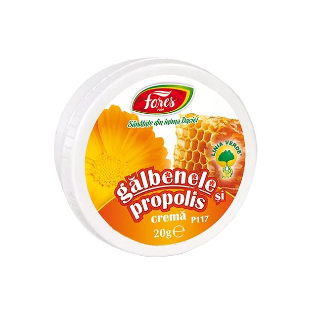 FARES CREMA GALBENELE SI PROPOLIS 20G, [],axafarm.ro