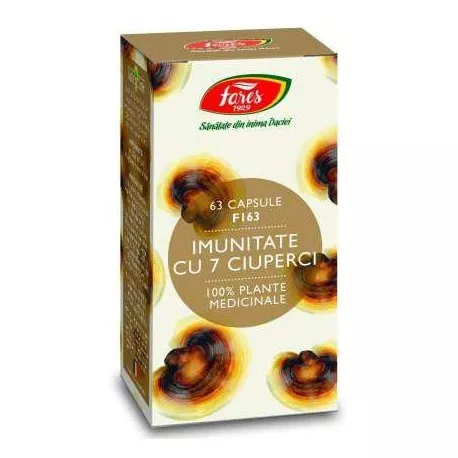 FARES IMUNITATE CU 7 CIUPERCI 63CAPS, [],axafarm.ro
