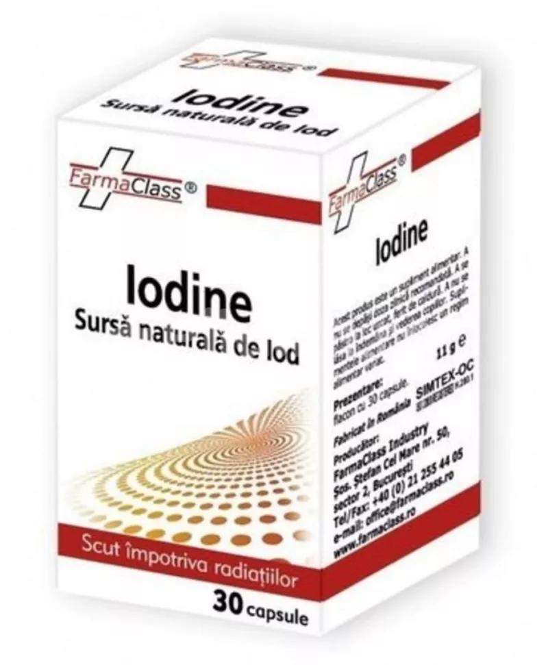 FARMA CLASS IODINE 30CAPS, [],axafarm.ro