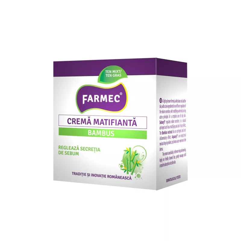 FARMEC CREMA MATIFIANTA CU BAMBUS 50ML, [],axafarm.ro