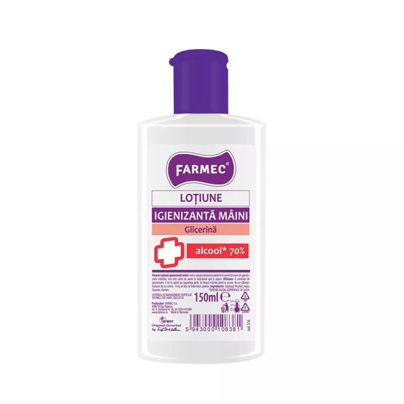 FARMEC LOTIUNE IGIENIZANTA MAINI 150ML, [],axafarm.ro