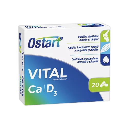 FITERMAN OSTART VITAL CALCIU+D3 20 CP, [],axafarm.ro