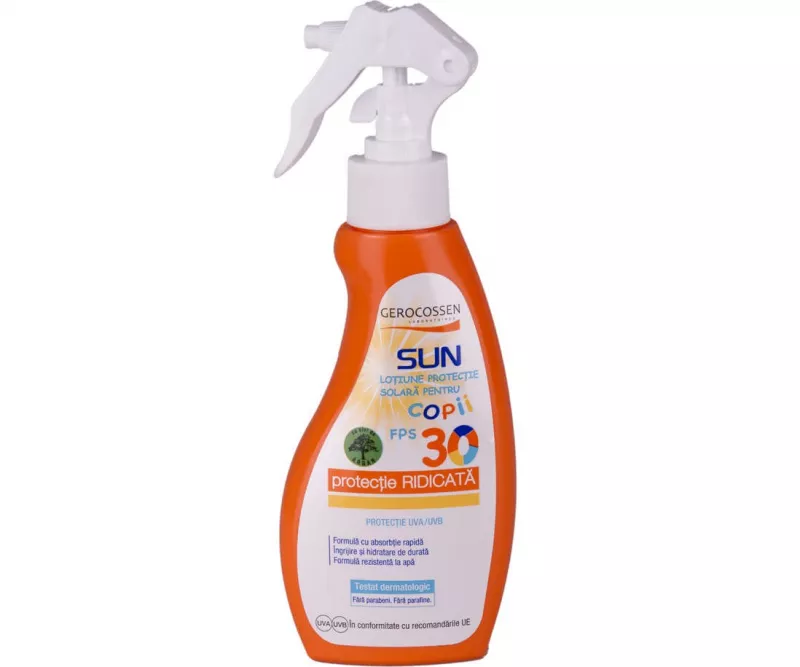 GEROCOSSEN SUN LOTIUNE COPII FPS 30 SPRAY 200ML, [],axafarm.ro