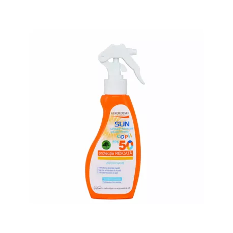GEROCOSSEN SUN LOTIUNE SOLARA COPII SPF 50 SPRAY 200ML, [],axafarm.ro