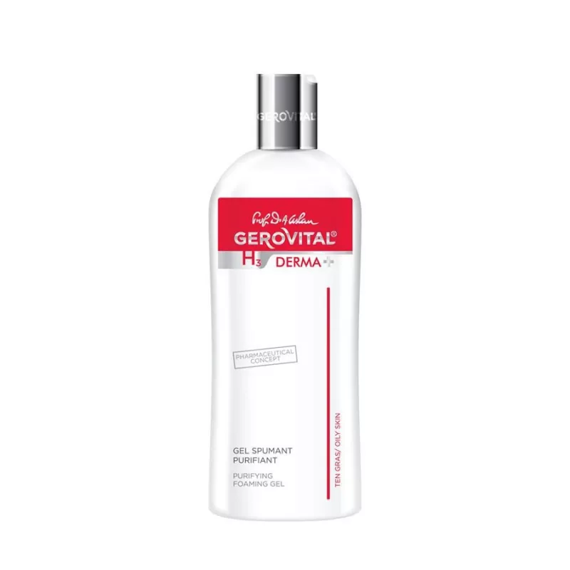 GEROVITAL H3 DERMA+ GEL SPUMANT PURIFIANT 200ML, [],axafarm.ro