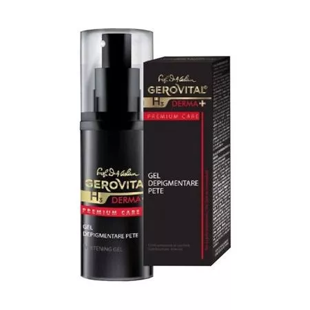 GEROVITAL H3 DERMA+ PREMIUM CARE GEL DEPIGMENTARE PETE 30 ML FARMEC, [],axafarm.ro