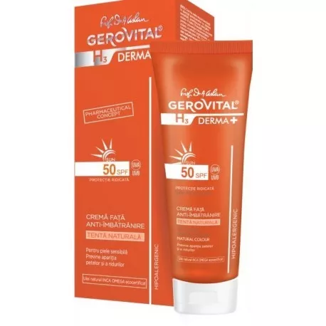 GEROVITAL SUN CREMA ANTIIMBATRANIRE FATA - TENTA NATURALA, [],axafarm.ro