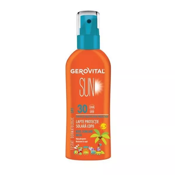GEROVITAL SUN LAPTE PROTECTIE SOLARA COPII SPF30 150ML, [],axafarm.ro