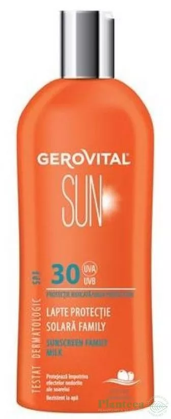 GEROVITAL SUN LAPTE PROTECTIE SOLARA FAMILY SPF 30 300ML, [],axafarm.ro