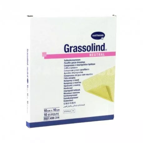 HARTMAN GRASSOLIND COMPRESE 10X10CM 10BC, [],axafarm.ro