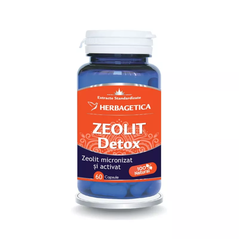 HERBAGETICA ZEOLIT DETOX 60CPS, [],axafarm.ro