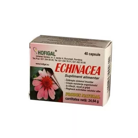 HOFIGAL ECHINACEEA 500MG 40CPS, [],axafarm.ro
