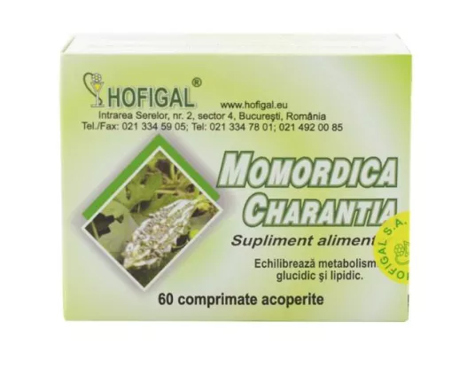 HOFIGAL MOMORDICA CHARANTIA 500MG 60CPR, [],axafarm.ro