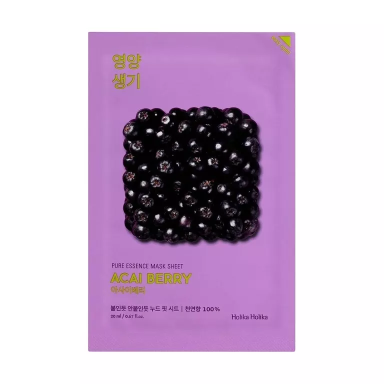 HOLIKA HOLIKA MASCA FACIALA CU FRUCTE DE ACAI PURE ESSENCE 20ML, [],axafarm.ro