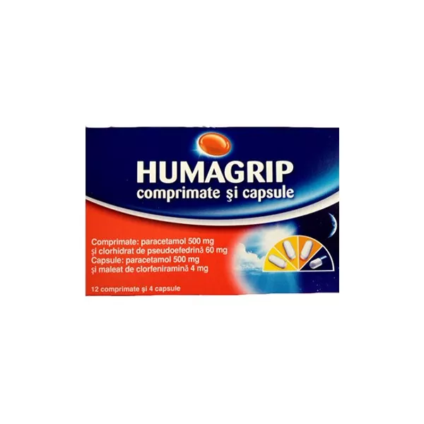 HUMAGRIP x 1 COMPR. + CAPS. FARA CONCENTRATIE LAB URGO, [],axafarm.ro