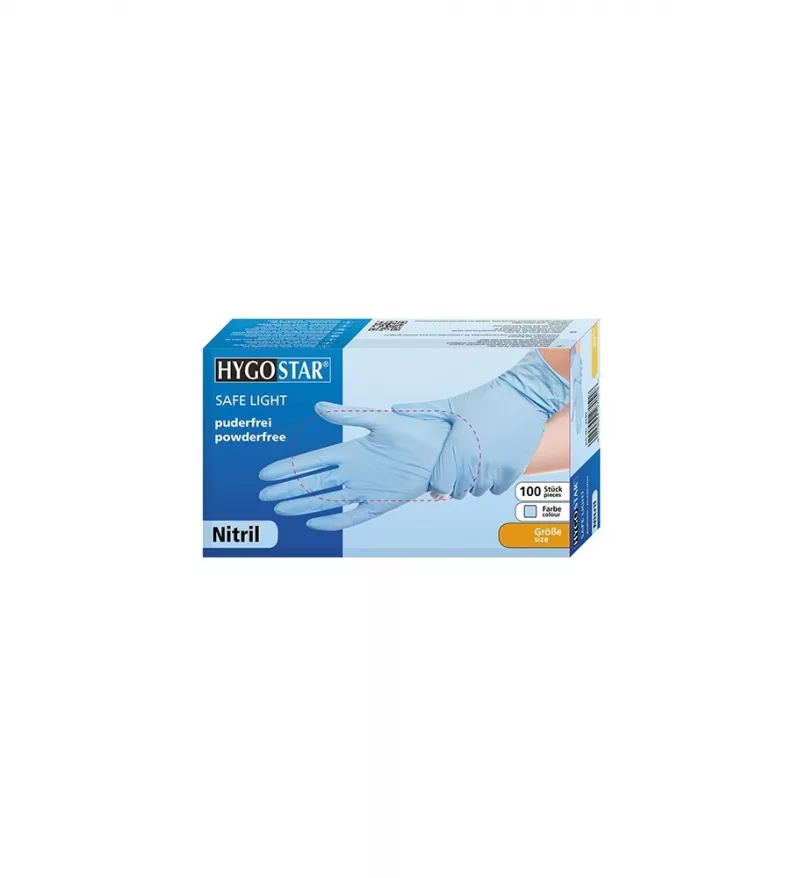 HYGOSTAR MANUSI EXAMINARE NITRIL NEPUDRATE XL 100 BUC, [],axafarm.ro
