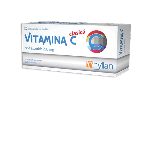 HYLLAN VITAMINA C ADULTI 20CP MASTICABILE, [],axafarm.ro