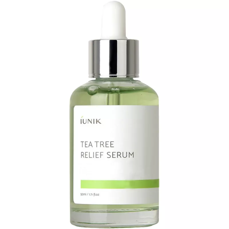 IUNIK TEA TREE RELIEF CALMING FACE SERUM 50ML, [],axafarm.ro