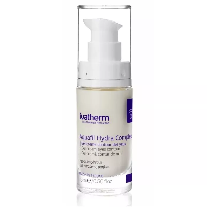 IVATHERM AQUAFIL HYDRA COMPLEX CREMA-GELCONTUR OCHI 15ML, [],axafarm.ro