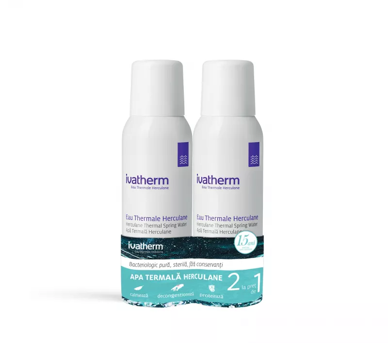 IVATHERM PACHET APA TERMALA HERCULANE 100ML 1+1 CADOU, [],axafarm.ro