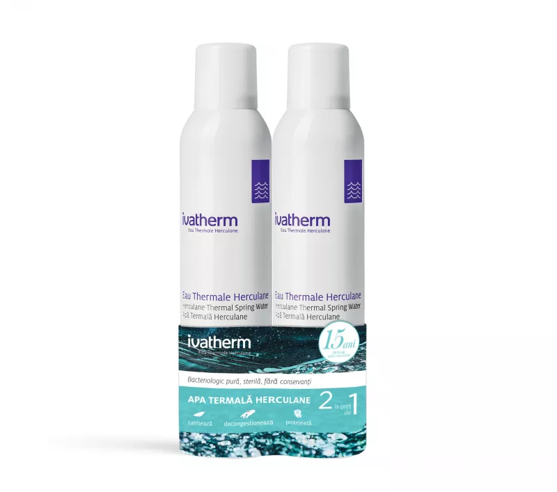 IVATHERM PACHET APA TERMALA HERCULANE 200ML 1+1 CADOU, [],axafarm.ro
