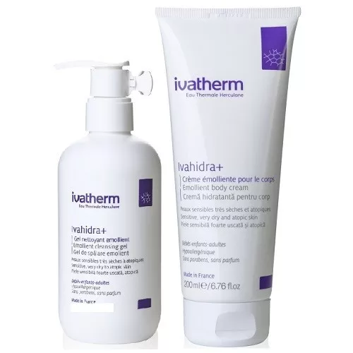 IVATHERM PACHET IVAHIDRA+ CREMA CORP+GEL 250 ML CADOU, [],axafarm.ro