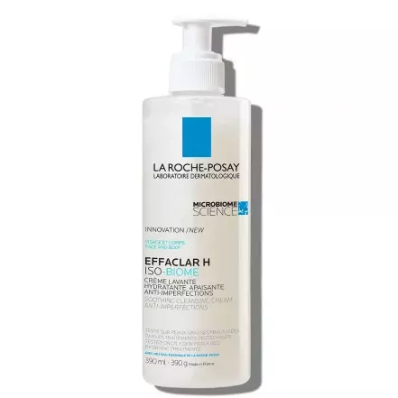 LA ROCHE POSAY EFFACLAR H ISO-BIOME CREMA SPALARE PENTRU PIELE FRAGILIZATA 390 mL, [],axafarm.ro