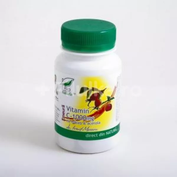 MEDICA VITAMINA 1000MG 60CPS, [],axafarm.ro