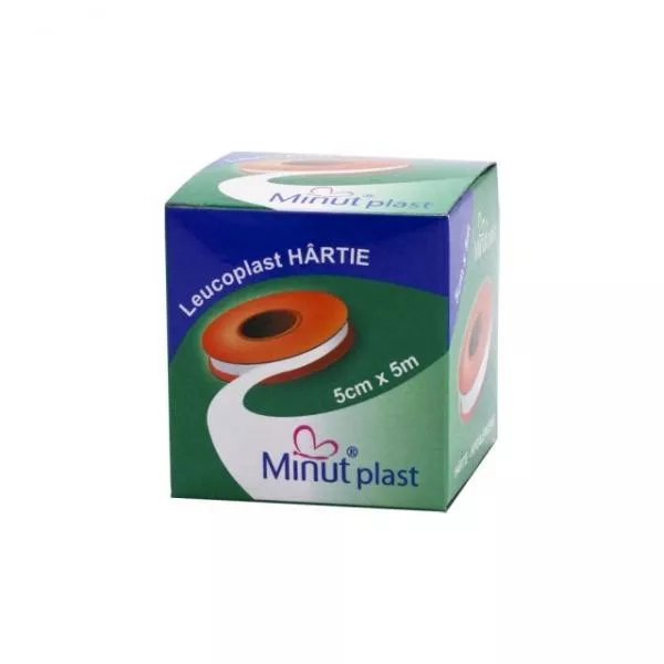 MINUT LEUCOPLAST HARTIE 5CMx5M, [],axafarm.ro