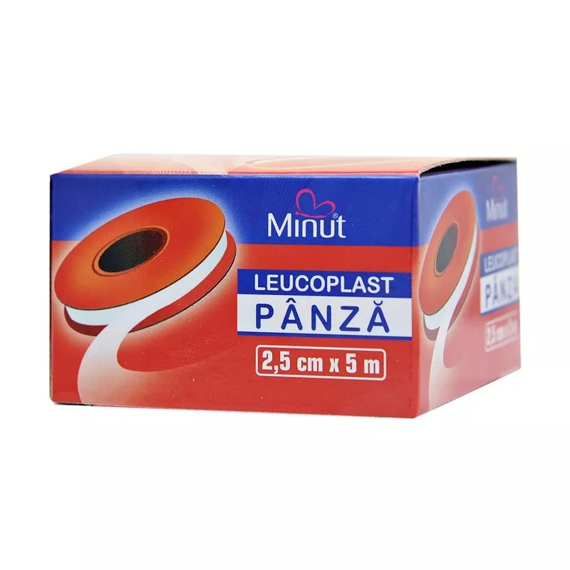 MINUT LEUCOPLAST PANZA 2,5 CM X 5 M, [],axafarm.ro