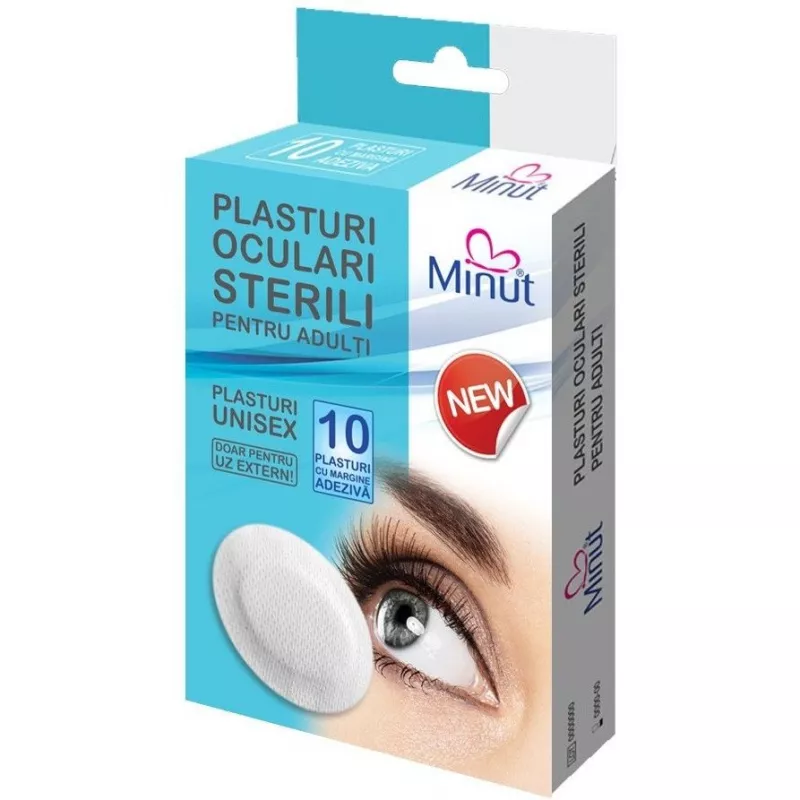 MINUT PLASTURI OCULARI STERILI PENTRU ADULTI 10 BUCATI, [],axafarm.ro