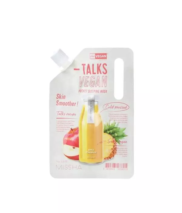 MISSHA MASCA DE NOAPTE EXFOLIANTA CU MIERE SI ANANAS, TALKS VEGAN, 10 g, [],axafarm.ro