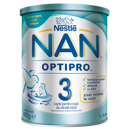 NESTLE NAN 3 OPTIPRO 800GR, [],axafarm.ro