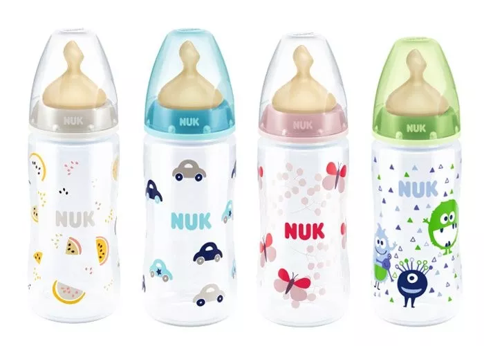 NUK BIBERON 300 ML + TETINA LATEX 0- 6LUNI, [],axafarm.ro