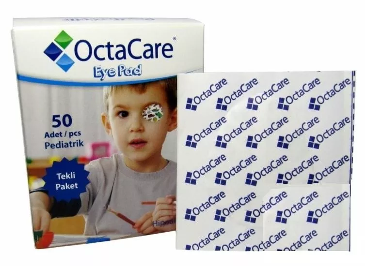 OCTACARE PLASTURI OCULARI COPII 5X6.2CM 50BUC, [],axafarm.ro