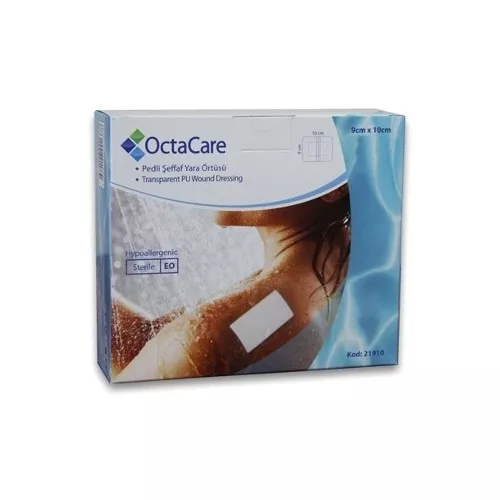 OCTACARE PLASTURI STERILI FILM REZISTENT LA APA 10X9CM, [],axafarm.ro