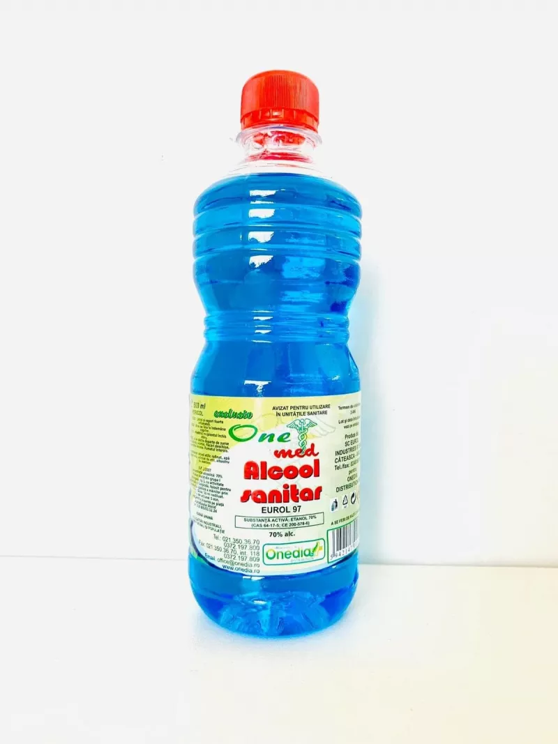 ONE MED ALCOOL SANITAR 70% 500 ML, [],axafarm.ro