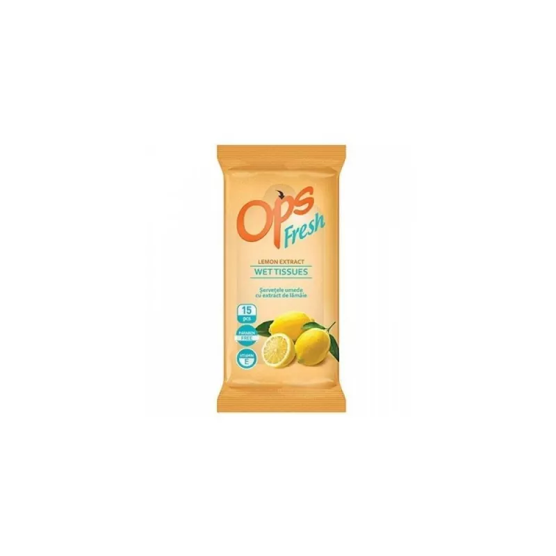 OPS SERVETELE LEMON CALATORIE 15 BUC, [],axafarm.ro