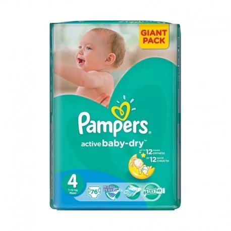 PAMPERS NR. 4 ACTIVE BABY 7-14KG X 76BC, [],axafarm.ro