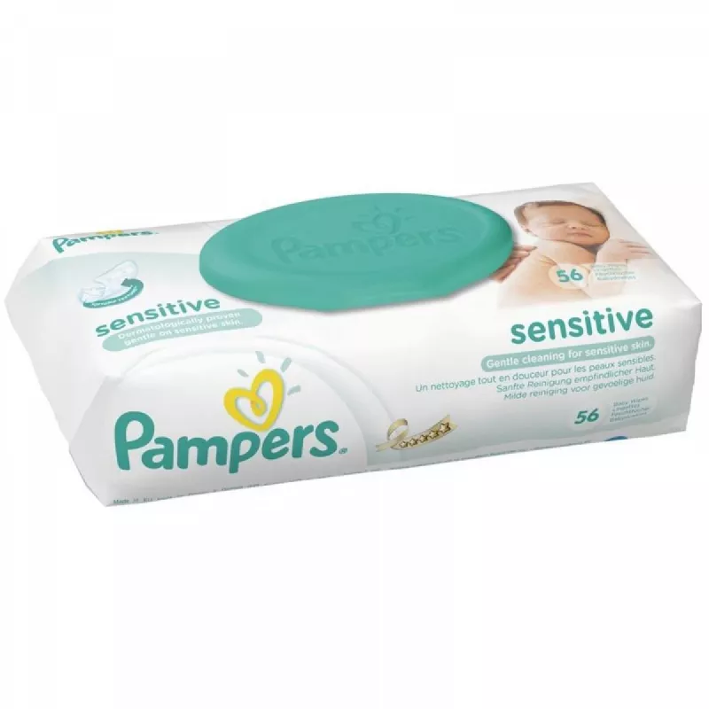 PAMPERS SERVETELE SENSITIVE CU CAPAC, [],axafarm.ro