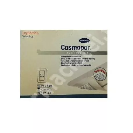 PANSAMENT STERIL COSMOPORE ADVANCE 10/8cm X 25BUC., [],axafarm.ro