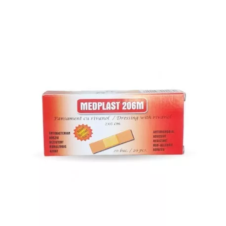 PLASTURI MEDPLAST 2X6 CM (20 BUC ), [],axafarm.ro