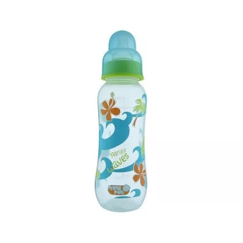 PRIMII PASI BIBERON 250ML PLASTIC PACIFIC WAVES GREEN, [],axafarm.ro
