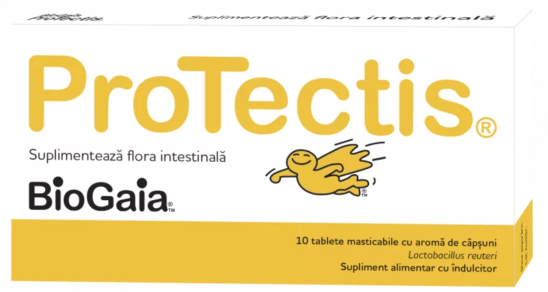 PROTECTIS PROBIOTIC CAPSUNI 10CP. MASTICABILE EWOPHARMA, [],axafarm.ro