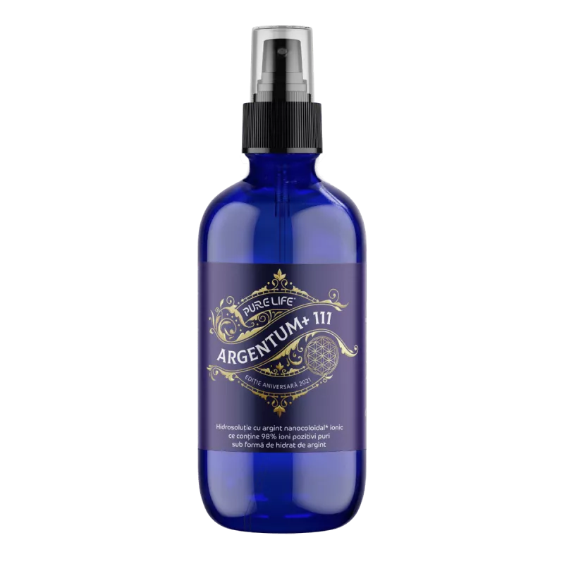 PURE LIFE ARGENTUM+ EDITIE ANIVERSARA 111PPM PULVERIZATOR 120ML, [],axafarm.ro