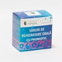 REMEDIA SARURI REHIDRATARE ORALA + PROBIOTIC 20PLIC, [],axafarm.ro