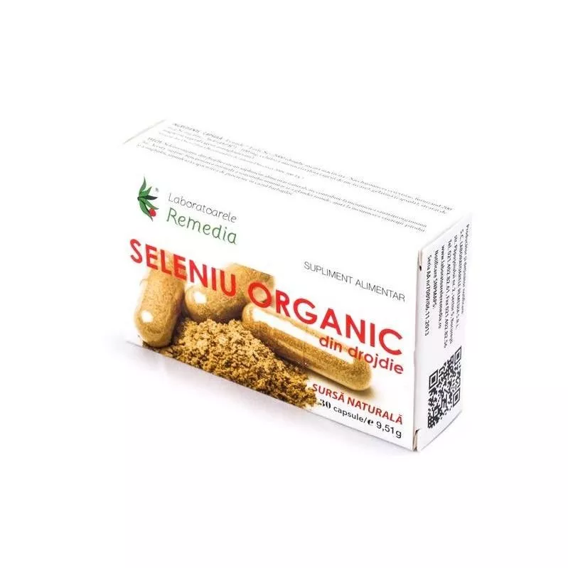 REMEDIA SELENIU ORGANIC DIN DROJDIE 30 CPS, [],axafarm.ro
