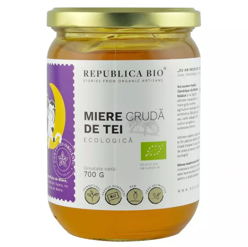 REPUBLICA BIO MIERE DE TEI, ECOLOGICA, 700G, [],axafarm.ro