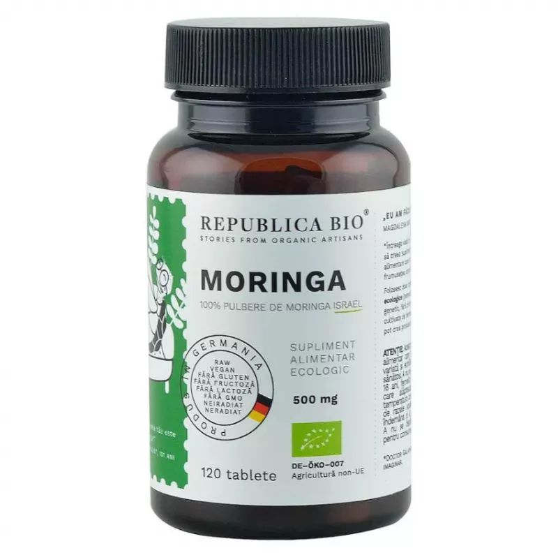 REPUBLICA BIO MORINGA ECOLOGICA 120 TABLETE, [],axafarm.ro